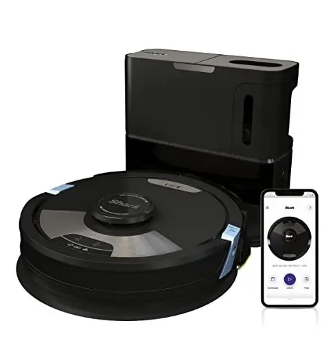 Produktbild: Shark AI ULTRA 2-in-1 Saugroboter, selbstentleerender Staubsauger-Roboter mit Wischfunktion, Anti Hair Wrap, Teppich und Hartboden, Roboterstaubsauger, Saugkraft, Wi-Fi-App, Schwarz RV2600WSEU