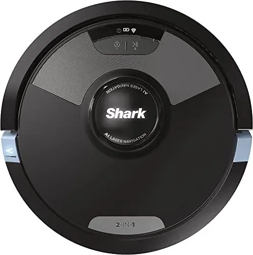 Produktbild: Shark AI Ultra 2-in-1 Saugroboter, Staubsauger-Roboter mit Wischfunktion, Anti Hair Wrap, Teppich und Hartboden, Roboterstaubsauger, 110 Min Laufzeit, manuelle und App-Steuerung, Schwarz, RV2600WDEU