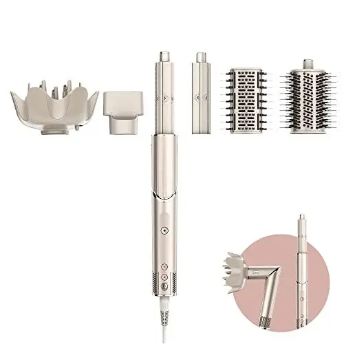 Produktbild: Shark FlexStyle 5-in-1 Luftstyler & Haartrockner, Auto-Wrap-Lockenaufsatz, Paddle-Bürste, Ovalbürste, Konzentrator, Diffusor, Aufbewahrungskoffer, Keine Hitzeschäden, Champagner HD440SLEU