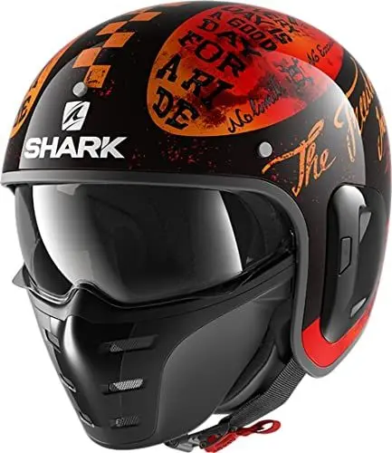 Produktbild: SHARK Motorradhelm S-DRAK 2 TRIPP IN KOO, Schwarz/Orange, XS