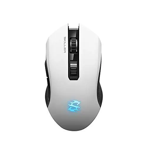 Produktbild: Sharkoon SKILLER SGM3 weiß, optische Gaming Maus, Dual Mode (Funk oder Kabelgebunden), RGB