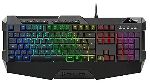 Produktbild: Sharkoon Skiller SGK4 Gaming Keyboard RGB, N-Key-Rollover, (Deutsches Tastaturlayout), schwarz