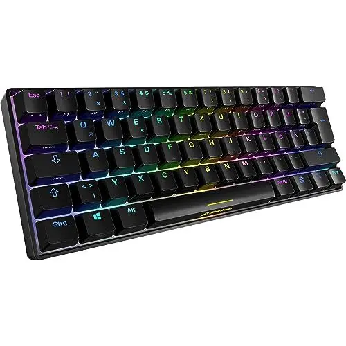 Produktbild: Sharkoon Skiller SGK50 S4 bk Kailh Red,USB Gaming-Tastatur, schwarz