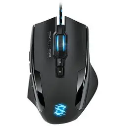 Produktbild: Sharkoon Skiller SGM1 Gaming Maus mit Makrotasten (10800 DPI, RGB-Beleuchtung, 12 Tasten, Weight-Tuning-System und Software) schwarz