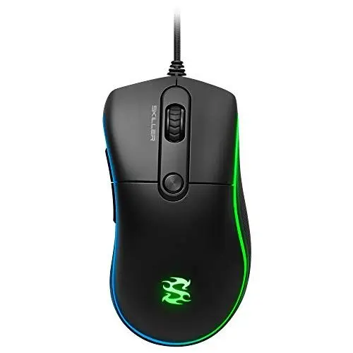 Produktbild: Sharkoon Skiller SGM2 RGB Gaming Maus, optisch 6400 DPI, Ergonomische Form Mehrfarbig
