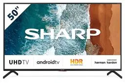 Produktbild: SHARP 50BN6EA Android TV 126 cm (50 Zoll) 4K Ultra HD LED Fernseher (Smart TV, Harman Kardon, Dolby Atmos)