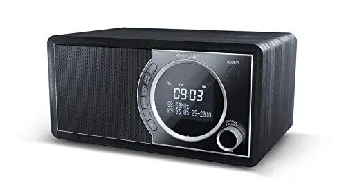 Produktbild: SHARP DR450 Digitalradio (DAB/DAB+/FM mit RDS, Bluetooth, Wecker-Funktionen, 6 Watt), schwarz