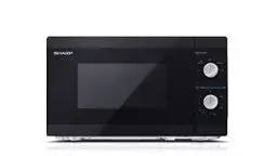 Produktbild: SHARP MS01EB Mikrowelle (Mikrowelle: 800W, 5 Leistungsstufen, Auftaufunktion, Abmessungen: 440x258x344cm), schwarz