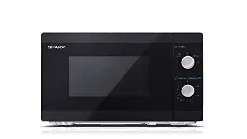 Produktbild: SHARP MS01EB Mikrowelle (Mikrowelle: 800W, 5 Leistungsstufen, Auftaufunktion, Abmessungen: 440x258x344cm), schwarz