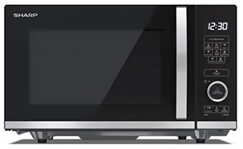 Produktbild: SHARP QS204AEB Mikrowelle (Mikrowelle: 800W, 10 Leistungsstufen, Auftaufunktion, Abmessungen: 457x272x379cm), schwarz
