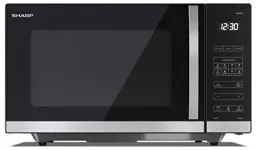 Produktbild: SHARP QS302AEB Mikrowelle (Mikrowelle: 900W, 10 Leistungsstufen, Auftaufunktion, Abmessungen: 539x312x496cm), schwarz