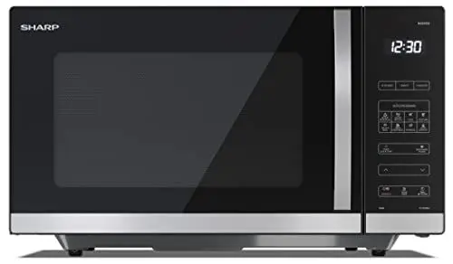 Produktbild: SHARP QS302AEB Mikrowelle (Mikrowelle: 900W, 10 Leistungsstufen, Auftaufunktion, Abmessungen: 539x312x496cm), schwarz
