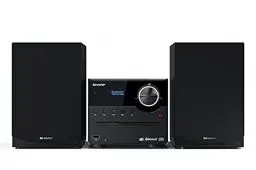Produktbild: SHARP XLB517DBK Mirco-Soundsystem 45W (Digitalradio mit DAB, DAB+ und UKW/FM-Radio, Bluetooth, USB, CD, MP3), schwarz