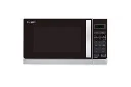 Produktbild: Sharp R742INW 2-in-1 Mikrowelle mit Grill / 25 L / 900 W / 1000 W / LED-Display / 8 Automatikprogramme / Gewichtgesteuertes Auftauen / Kindersicherung / Energiesparmodus / hoher Rost / silber