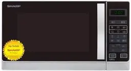 Produktbild: Sharp R742WW 2-in-1 Mikrowelle mit Grill / 25 L / 900 W / 1000 W Grill / LED-Display / 8 Automatikprogramme / Gewichtgesteuertes Auftauen / Kindersicherung / Energiesparmodus / hoher Rost / weiß