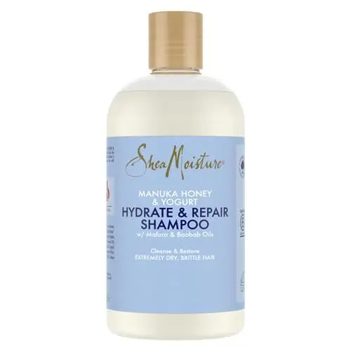 Produktbild: SheaMoisture Hydrate & Repair Shampoo für extrem trockenes und sprödes Haar Manukahonig & Joghurt frei von Silikonen und Sulfaten 384 ml