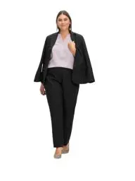 Produktbild: Sheego Damen Große Größen Gerade Hose mit Bügelfalten Businessmode klassisch -