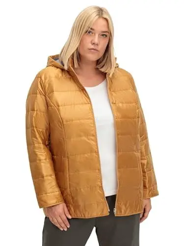 Produktbild: Sheego Damen Große Größen Steppjacke mit Stehkragen und Kapuze Citywear sportlich -