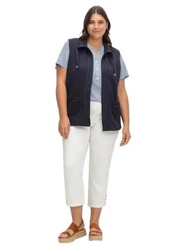 Produktbild: Sheego Damen Große Größen Sweatweste aus Shirtware, reine Baumwolle Freizeitmode sportlich - -