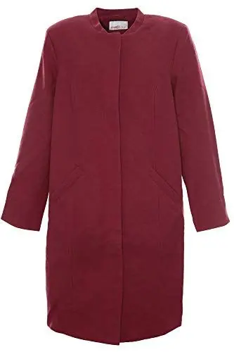 Produktbild: Sheego Kurzmantel Mantel Gehrock Jacke Damen, Farbe:rot, Damengrößen:54