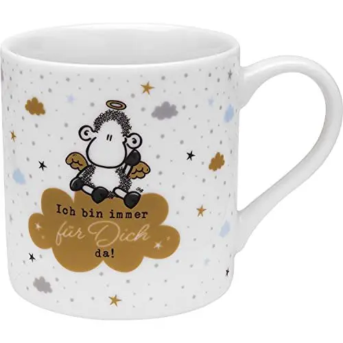 Produktbild: Sheepworld 47310 Tasse mit Geschenkbanderole Ich bin für Dich da!, Mehrfarbig