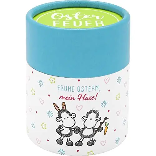 Produktbild: Sheepworld 48076 Box Motiv Hase, Vanille-Duft Kerze, Glas, Mehrfarbig, Höhe 6,2 cm