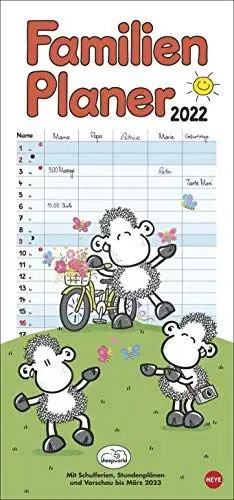 Produktbild: sheepworld Familienplaner Kalender 2022