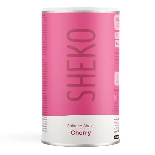 Produktbild: SHEKO Kirsche Mahlzeitersatz Shake - 20 Shakes pro Dose - Proteinreich, Glutenfrei & Natürlicher Geschmack - Diät Shakes zum Abnehmen