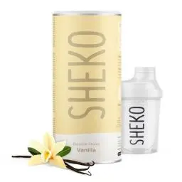 Produktbild: SHEKO Vanilla Mahlzeitersatz Shake - 25 Shakes pro Dose - Proteinreich, Glutenfrei & Natürlicher Geschmack - Köstliche Diät Shakes zum Abnehmen