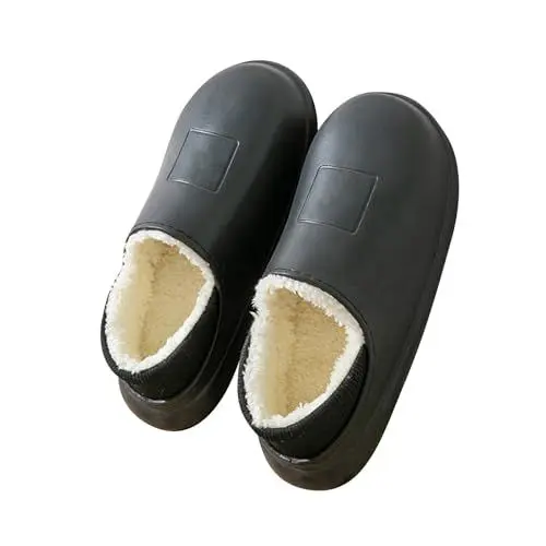 Produktbild: 𝐊𝘂s𝐜hel Schuhe Damen Keeping Your Feet Warm In Winter Cozy Sheep Hausschuhe (Black, 44)