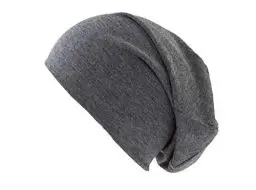 Produktbild: shenky Dunkelgraue Jersey Beanie Mütze für Herren und Damen