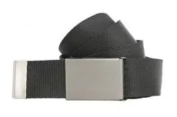 Produktbild: shenky Stoffgürtel | 4cm Breite | Stoff Gürtel mit Gürtelschnalle | Herrengürtel | Canvas | Damen | Schnalle | Damengürtel | kombinierbar | Textilgürtel | 140cm | Schwarz matt