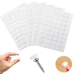 Produktbild: SHENSAIGO 372 Stück Schraubenabdeckung Selbstklebend Weiß, Abdeckkappen für Schrauben, Ø12mm Ø21mm Rund Abdeckkappen, wasserdichte Schraubenloch Aufkleber für Wandschränke Schrauben Möbel Reparaturen