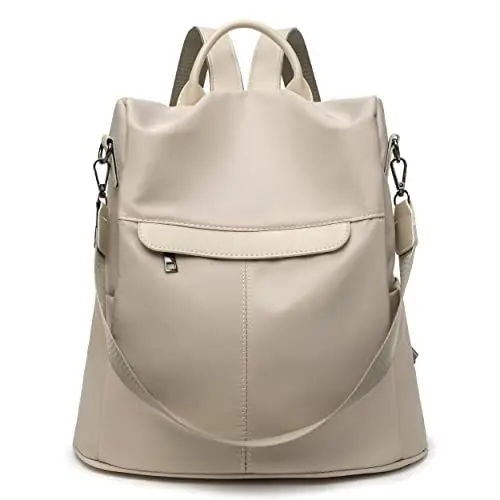 Produktbild: shepretty Damen Rucksack Anti Diebstahl Umhängetasche Multifunktions Schultaschen,Oxford-0299-Khaki.
