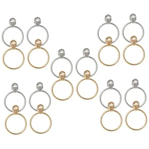 Produktbild: SHERCHPRY 10 Paar Ohrring kolczyki damskie modeschmuck ohrhänger gold for women gold earings Ohrschmuck Ohrhänger für Damen Gold Goldanhänger silberne Ohrhänger Ohr baumeln Legierung