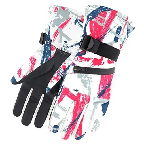 Produktbild: SHERCHPRY 1 Paar Skihandschuhe Snowboardhandschuhe Handschuhe Mit Baumwollfutter Warme Handschuhe Bei Kaltem Wetter Handschuhfutter Zum Skifahren Sport Mann Pu Baumwoll-Handschuhe