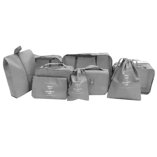 Produktbild: SHERCHPRY 1satz Reiseorganizer Teiliges Mit Wasserdichten Aufbewahrungstaschen Für Kleidung Schuhe Und Kosmetik Für Effektives Kofferpacken Und Ordnung Im Gepäck