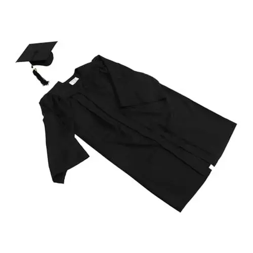 Produktbild: SHERCHPRY Abschlusskleid 2021 Für Erwachsene High School College Abschlusskappe Schwarz Größe 48 Leicht Atmungsaktiv Bequem Abschlussgeschenk
