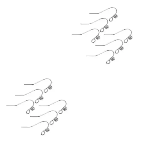 Produktbild: SHERCHPRY 20 Stück U Förmige Ohrbügel Schmuck Reparatur Set DIY Ohrring Haken Perlen Ohrringe Edelstahl Ohrringe Drähte Perlen Sets Draht Ohrring Teile DIY Ohrring Teil Golden