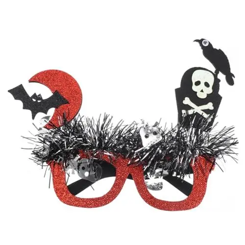 Produktbild: SHERCHPRY 2St Halloween-Brillen rahmen Halloween-Schnapsgläser Halloween-Fotoautomat augenmaske halloween halloween-dekoration Sonnenbrille lustige Brillen Frauen Partybrillen für Erwachsene