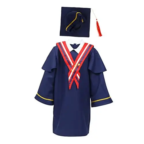 Produktbild: SHERCHPRY 2St Junggesellenabschiedskleidung für Kinder kleider für kinder kinderkleid Abschlusskappe Junggesellenabschiedskleid für Kinder Kleid mit Kindergarten Abschlusskleid Polyester