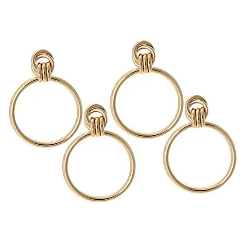 Produktbild: SHERCHPRY 2 Paar Ohrring Goldanhänger Übertrieben Ohrhänger Für Damen Ohrschmuck Damen Medaillons Ohr Baumeln Golden Legierung