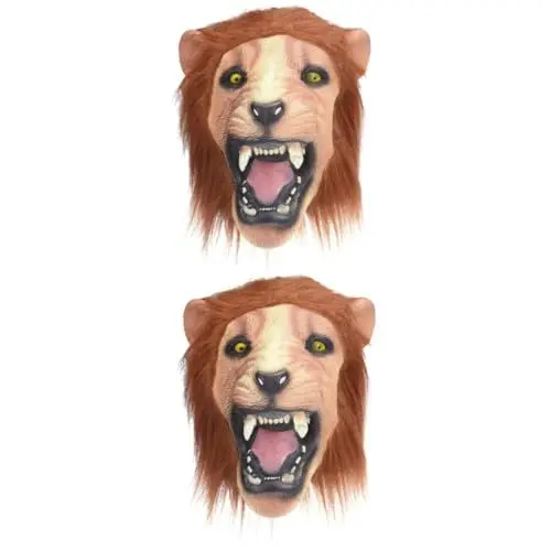 Produktbild: SHERCHPRY 2st Halloween-party-maske Gruselige Maske Halloween Party Halloween-requisiten Halloween-mantel Halloweenkostüm Halloween-kleidung Tiermasken Hollyn-kostüme