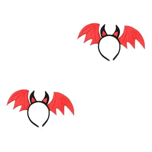 Produktbild: SHERCHPRY 2st Halloween-stirnband Stirnband Für Halloween Halloween-haargummis Teufel Stirnband Halloween-party-dekor Stirnband Aus Teufelshorn Halloween-stirnbänder Cosplay Rot Requisiten