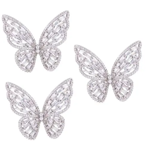 Produktbild: SHERCHPRY 3St Silberring Ringe für Frauen trendige Ringe Ring für Damen Bandringe für Damen Damenringe Zirkonring Flügel klingeln Frauen klingeln Mode Schmuck Fräulein