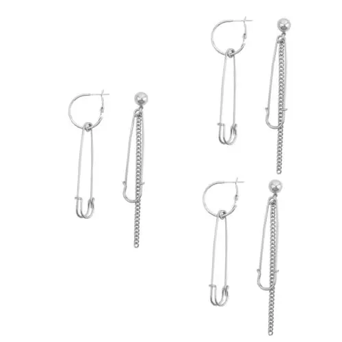 Produktbild: SHERCHPRY 3 Paar Pin Lock Ohrringe Ohrringe Kreis Ohrringe Anhänger Für Männer Manschetten Ohrringe Strand Ohrringe Für Frauen Baumelnde Tropfen Ohrringe Kugel Ohrstecker