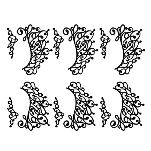 Produktbild: SHERCHPRY 3 Paar Temporäre Augentattoos Mit Spitze Make-up Eyeliner-aufkleber Für Dramatische Ästhetik
