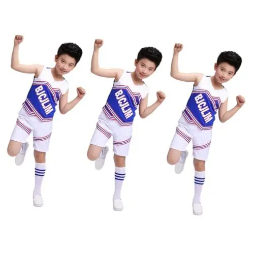 Produktbild: SHERCHPRY 3st Cheerleader-Kleidung Für Jungen Jubelkostüm Für Schulkinder Cheerleader-uniform Partykostüm Cheerleader-Tuch Für Jungen Rollenspieluniform Jungenkleidung Cheerleader-kostüm