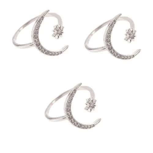 Produktbild: SHERCHPRY 3 Stücke Modeschmuck Frauen Mädchen Sternform Offen Kreativ für Frauen Verarbeitung