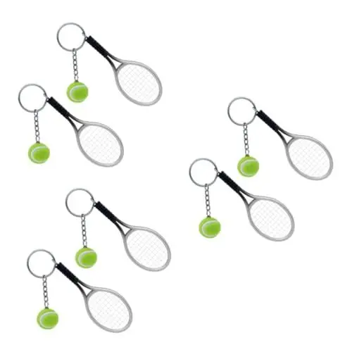 Produktbild: SHERCHPRY 6 STK Tennis Schlüsselhalter Schlüsselanhänger Für Herren Fußball Geschenke Schlüsselbund Männer Schlüsselanhänger Aus Metall Tennis-schlüsselanhänger Mann Abgeben Charme